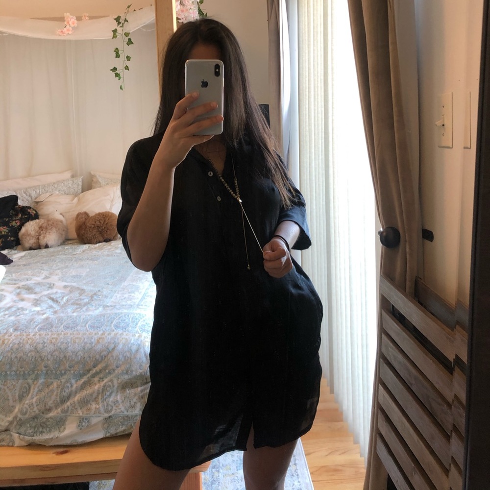 Urban Outfitters Silk T-Shirt Dress